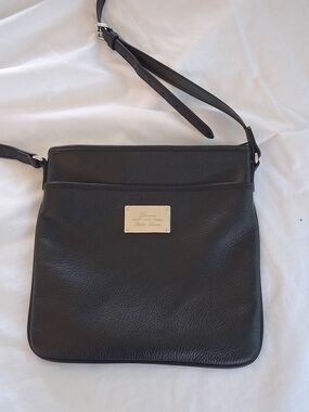 Ralph Lauren Black Leather Crossbody Bag